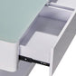 Stylish Coffee Table High Gloss Finish Shiny White Colour with 4 Drawers Storage