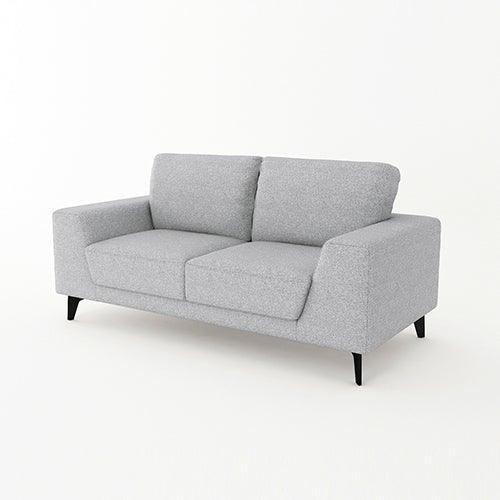 3+2 Seater Sofa Light Grey Fabric Lounge Set for Living Room Couch with Solid Wooden Frame Black Legs