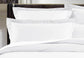 Luxton Single Size 500TC Cotton Sateen Quilt Cover Set (White Color)