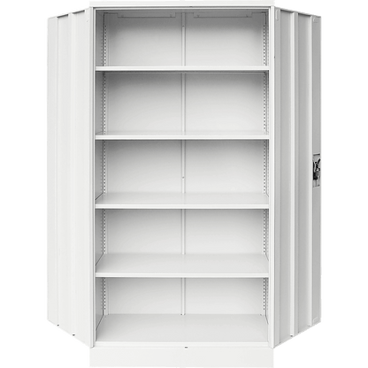 Two-Door Shelf Office Gym Filing Storage Locker Cabinet Safe