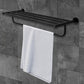 Classic Towel Bar Rail Bathroom Electroplated Matte Black Finish