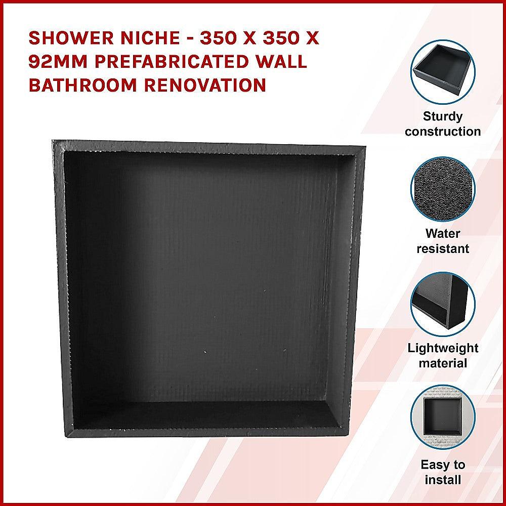 Shower Niche - 350 x 350 x 92mm Prefabricated Wall Bathroom Renovation