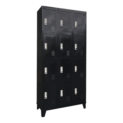 Twelve-Door Office Gym Shed Storage Locker