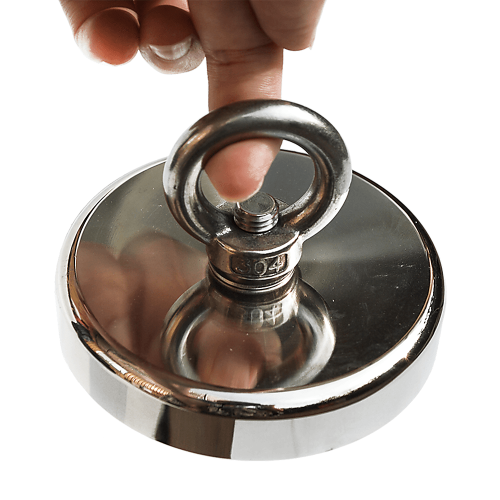 400Kg Salvage Strong Recovery Magnet Neodymium Hook Treasure Hunting Fishing