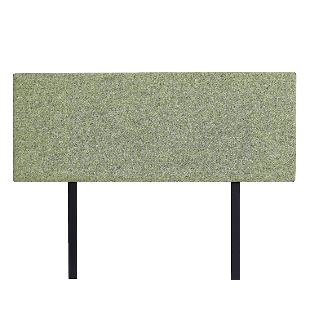 Linen Fabric Queen Bed Deluxe Headboard Bedhead - Olive Green