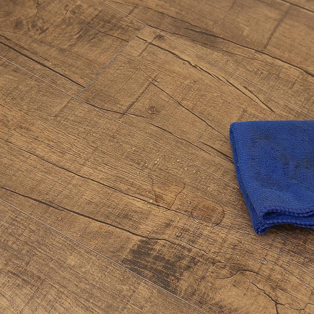 Vinyl Floor Tiles Self Adhesive Flooring Smoked Eucalyptus Wood Grain 16 Pack 2.3SQM