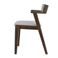 Elsa Dining chair with arm rest in GREY