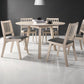 Harriette White Washed Oak Finish Dining Chair Set of 2