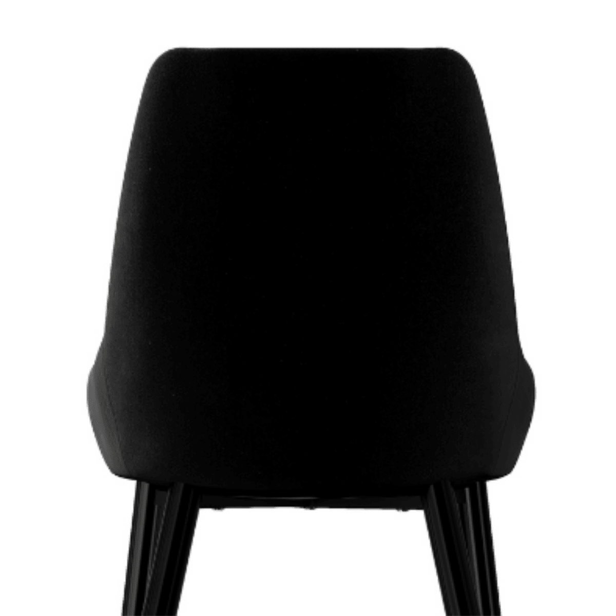 Set of 2 Barstool Allen Classy Black Velvet Dining Chair