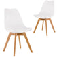 Cherry White Iconic Mid-Century Design Dining Chair Set of 2