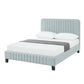 Carlisle Stone Grey Solid Pinewood Bed Frame Queen Size