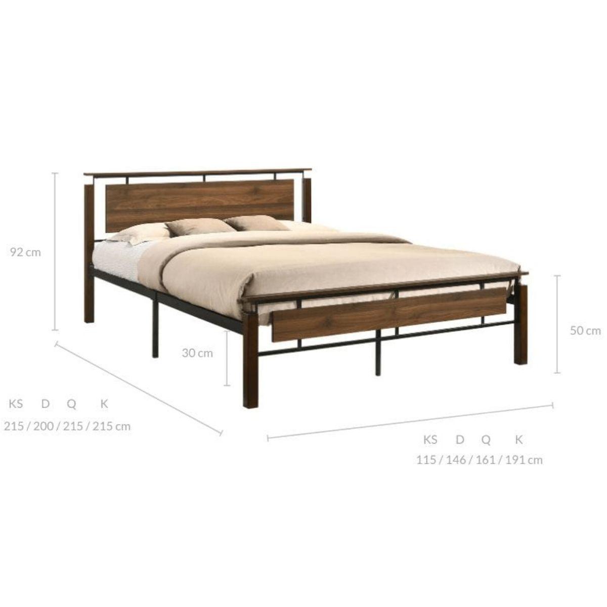 Nicole Industrial Bed King Size