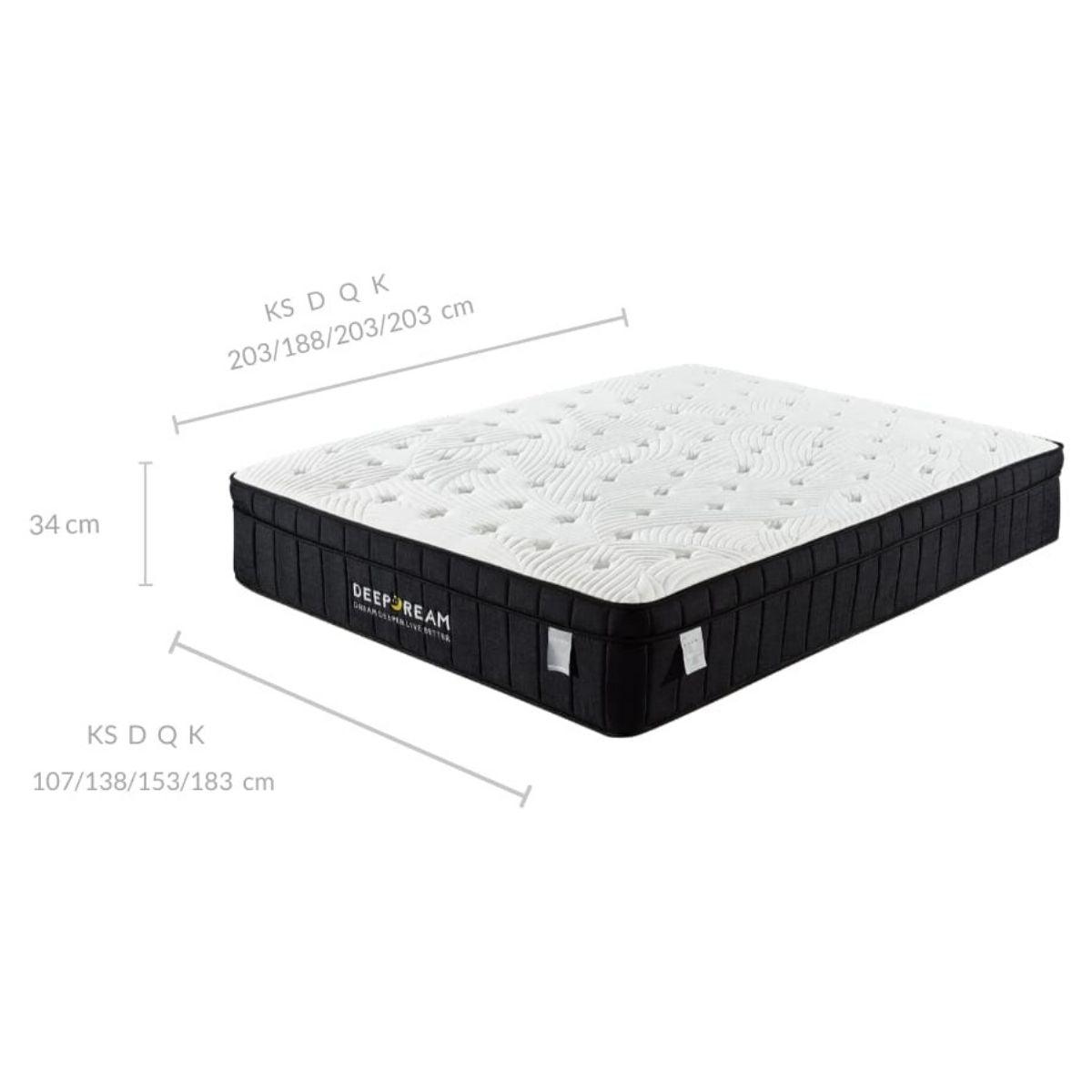 Charcoal Infused Super Firm Pocket Mattress King