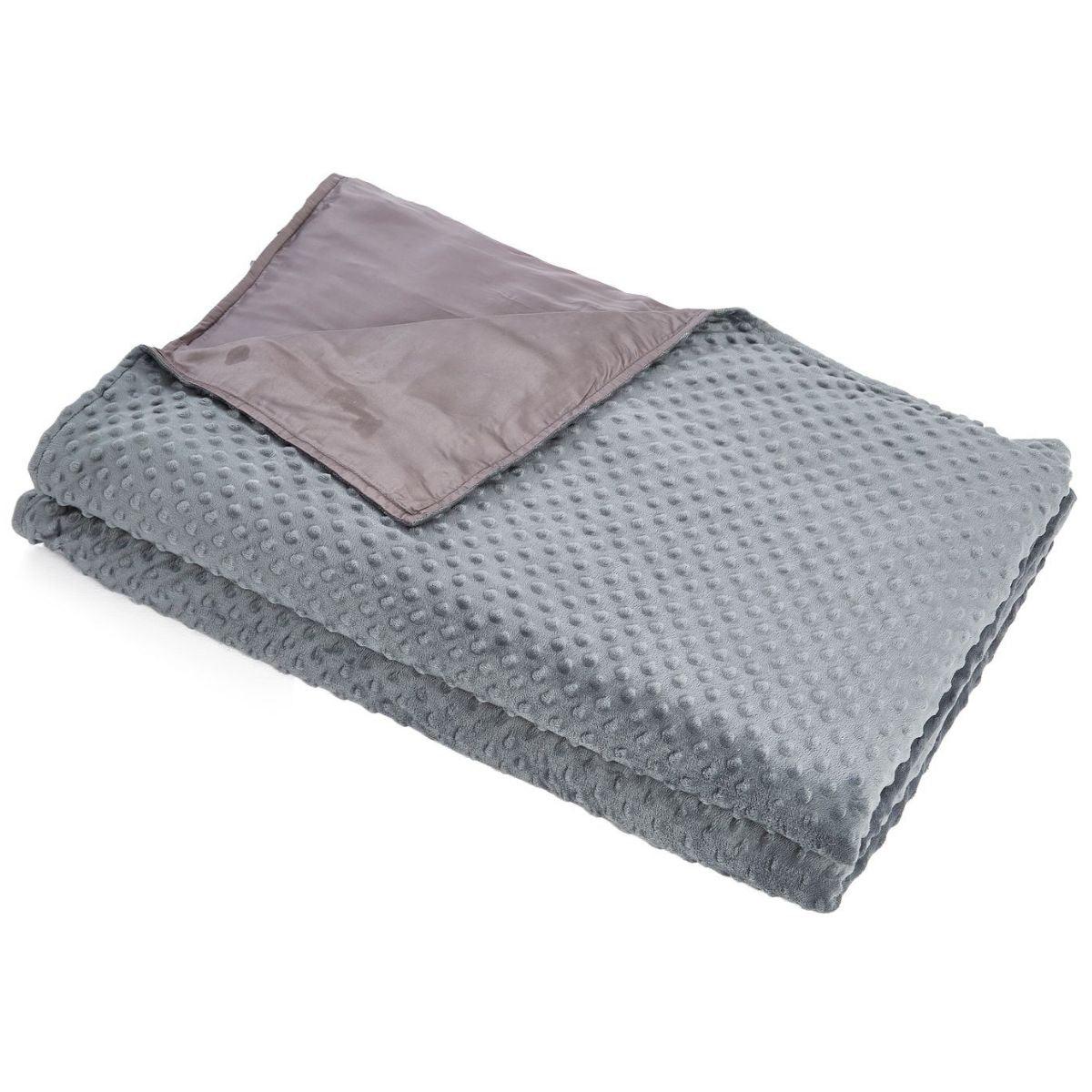 Weighted Blanket with Bamboo and Dotted Minky Cover 9kg