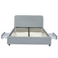 Kevin Stone Grey Storage Bed with 2 Drawers in King