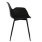 Looney Black Elegant Armrest Dining Chair Set of 2