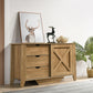 Mica Wooden Sliding door Sideboard with 3 Drawers