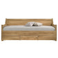 Mica Natural Wooden Day Bed with 3 Drawers Sofa Bed Frame