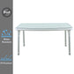 Curly Mediterranean White Outdoor Dining Table