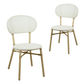 Skyler Style-savvy Outdoor Dining Chair Set of Two White