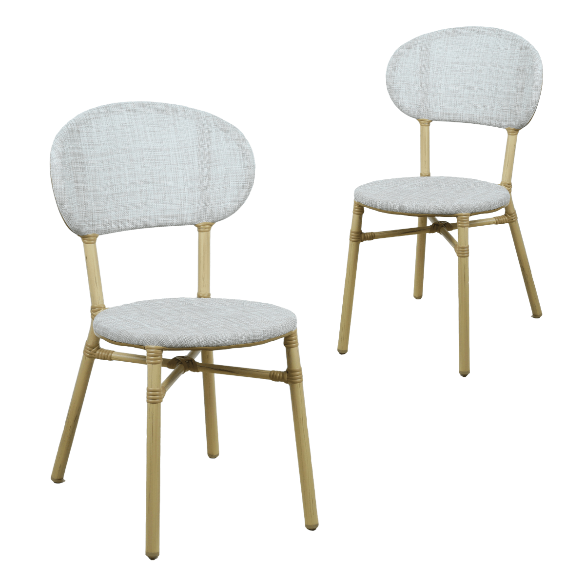 Skyler Style-savvy Outdoor Dining Chair Set of Two Dark