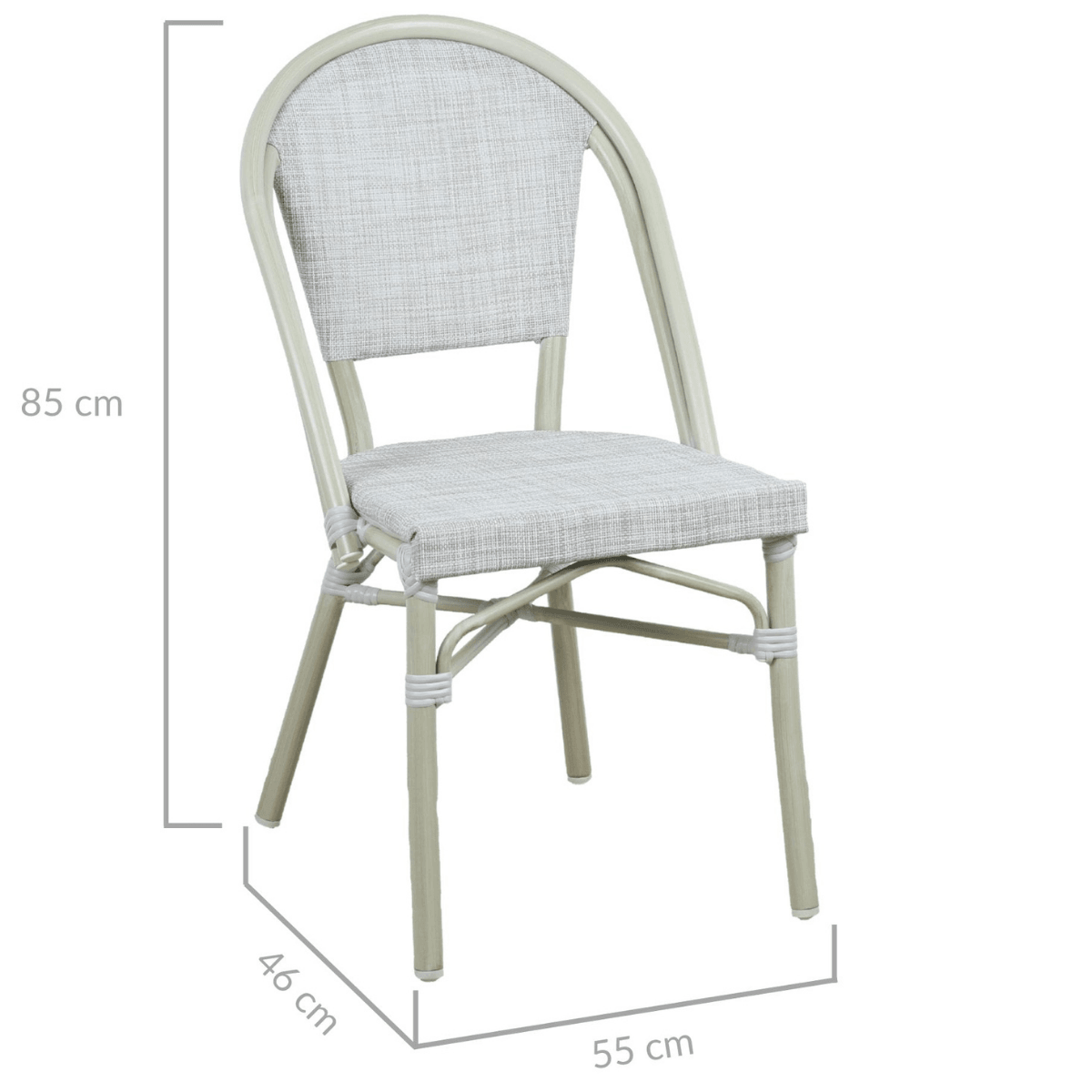 Morris White French Flair Outdoor Dining Chair Set