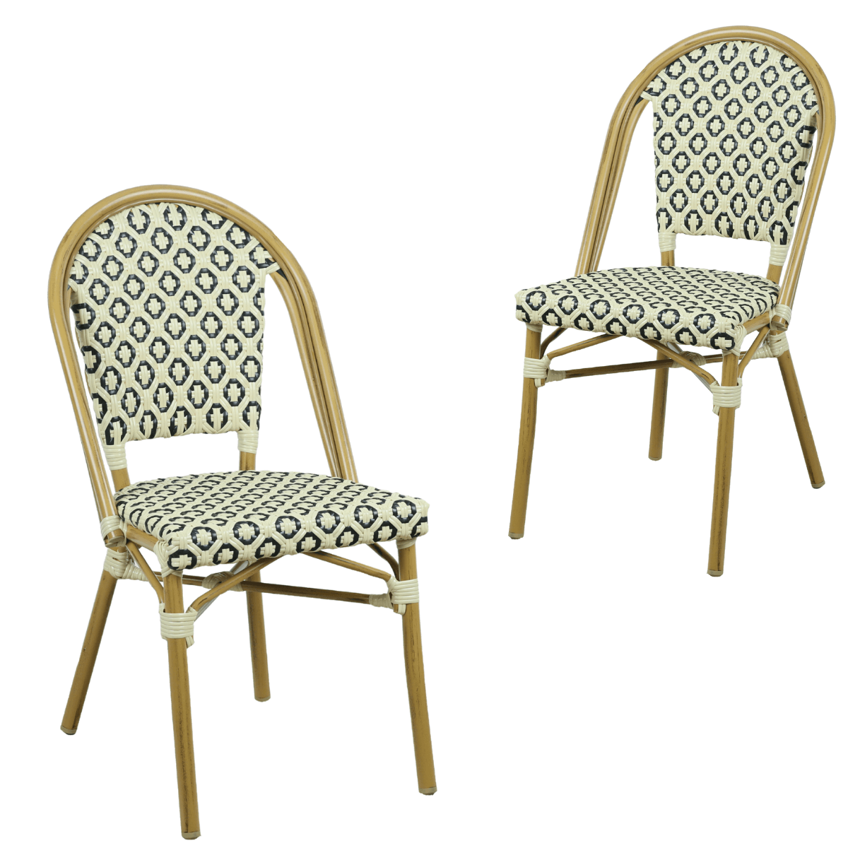 Lana Brown Outdoor Dining Chair Set