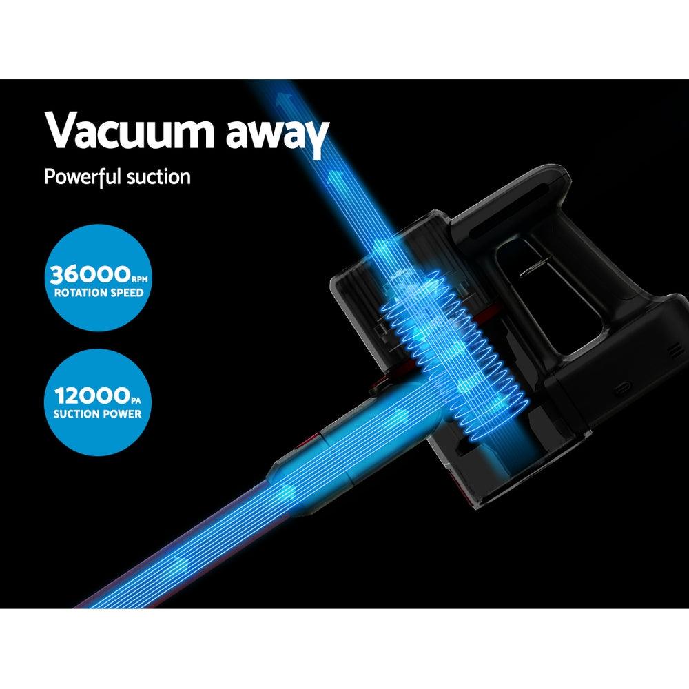 Devanti Handheld Vacuum Cleaner Cordless Bagless Stick Handstick Car Vac 2-Speed