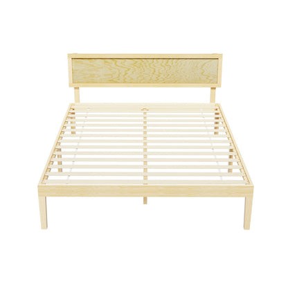 Artiss Bed Frame Double Size Wooden Base Mattress Platform Timber Pine YUMI