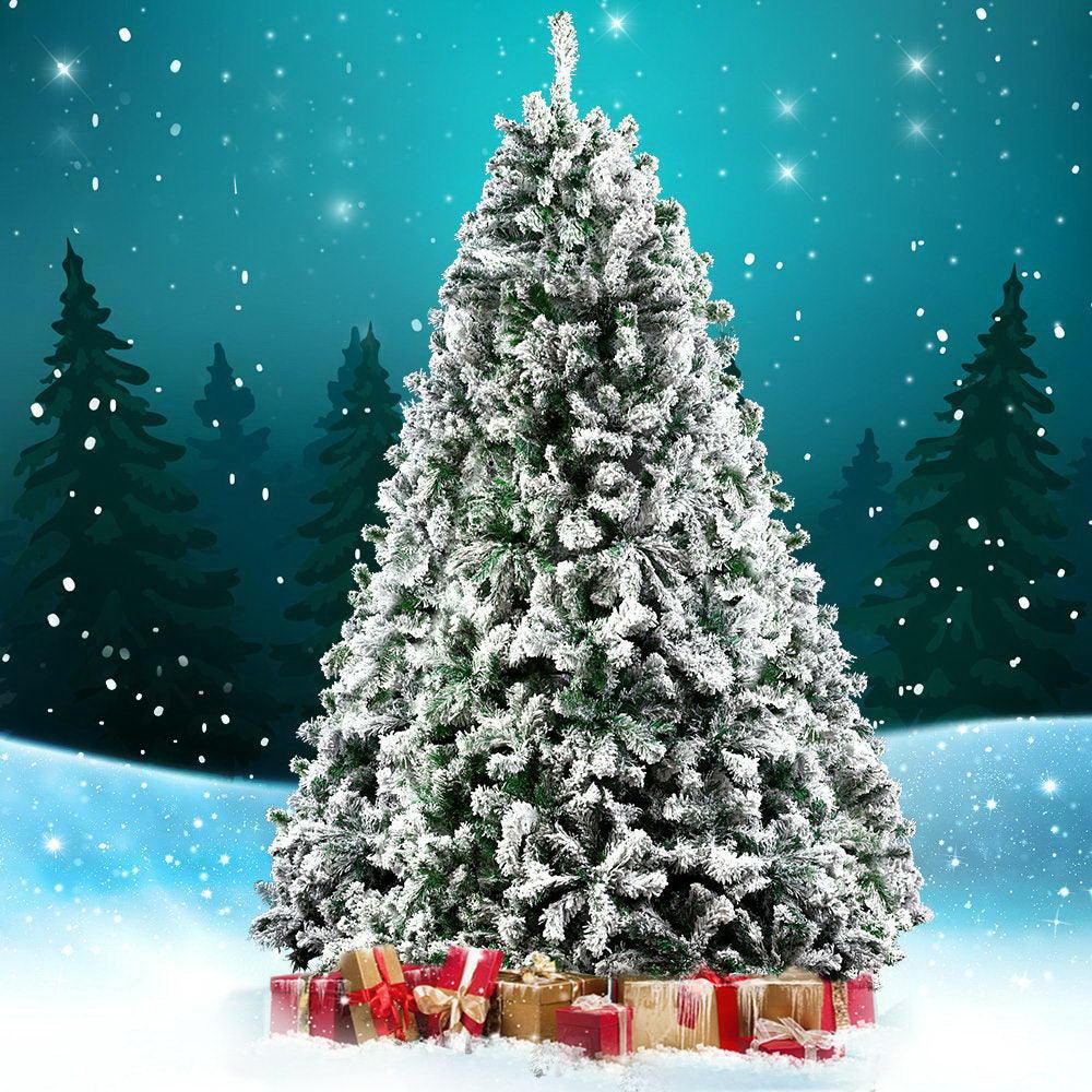 Jingle Jollys Christmas Tree 2.1M 7FT Xmas Decorations Snow Home Decor 1106 Tips