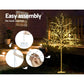 Jingle Jollys 1.5M LED Christmas Branch Tree 304 LED Xmas Warm White Optic Fiber