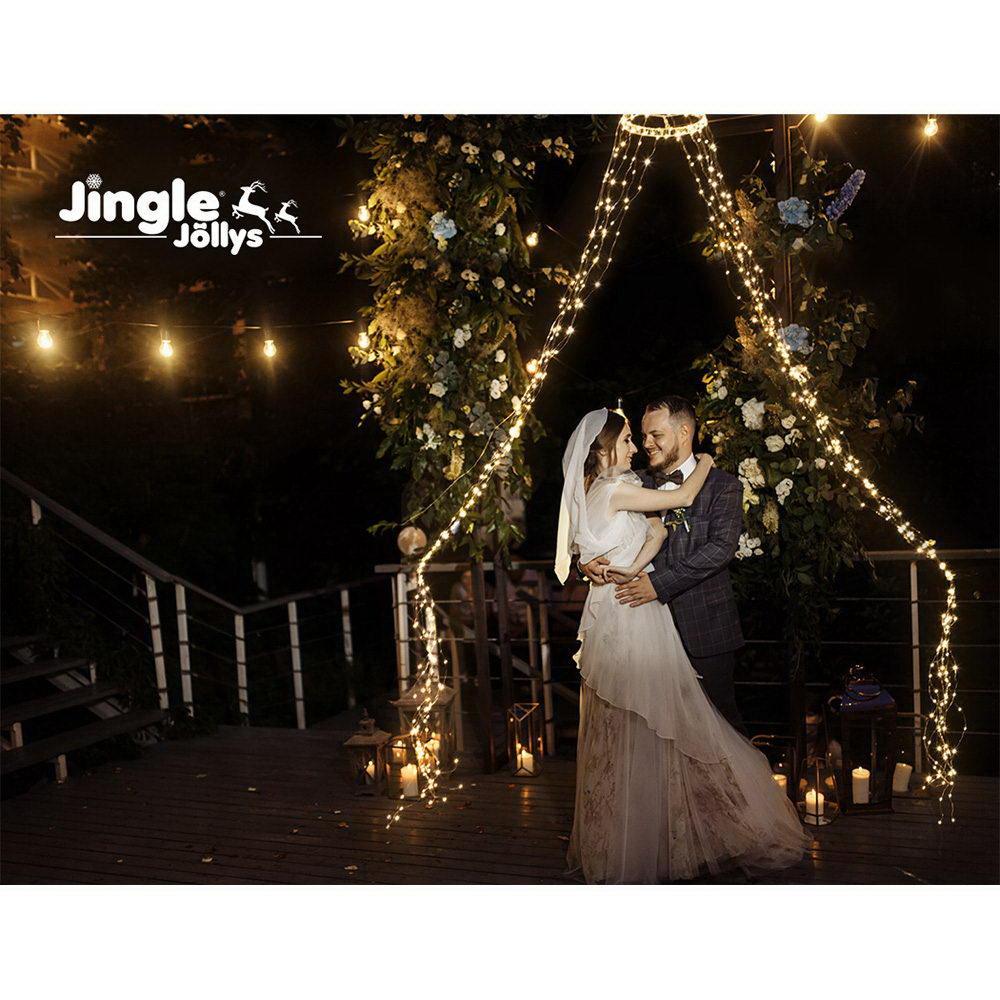 Jingle Jollys Christmas Motif Lights String Waterfall Fairy 720 LED Wedding 3M
