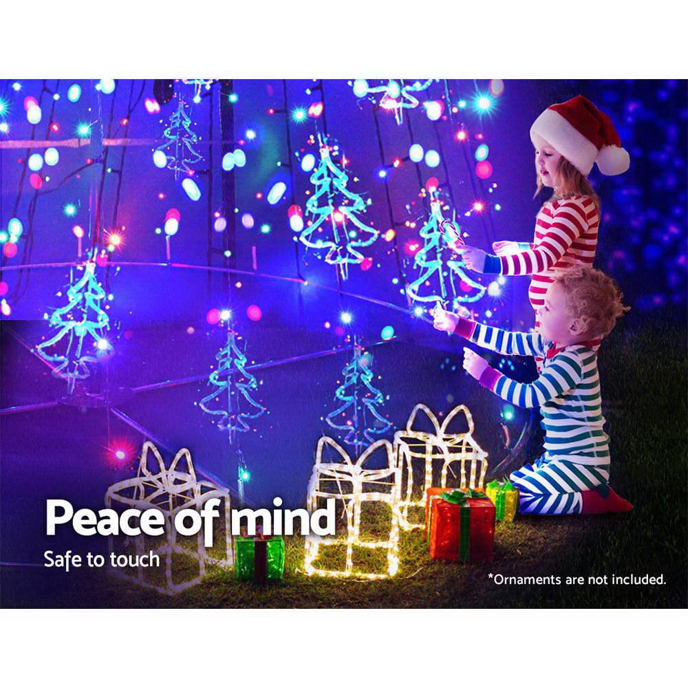Jingle Jollys 5M LED Christmas Tree Optic Fiber Lights 750pc LED Multi Colour