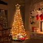Jingle Jollys 2.1M Christmas Tree LED Lights Solar-powered Xmas Fibre Optic Warm White