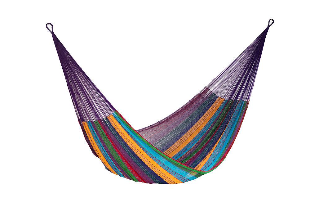Queen Size Mayan Legacy Cotton Mexican Hammock in Colorina Colour