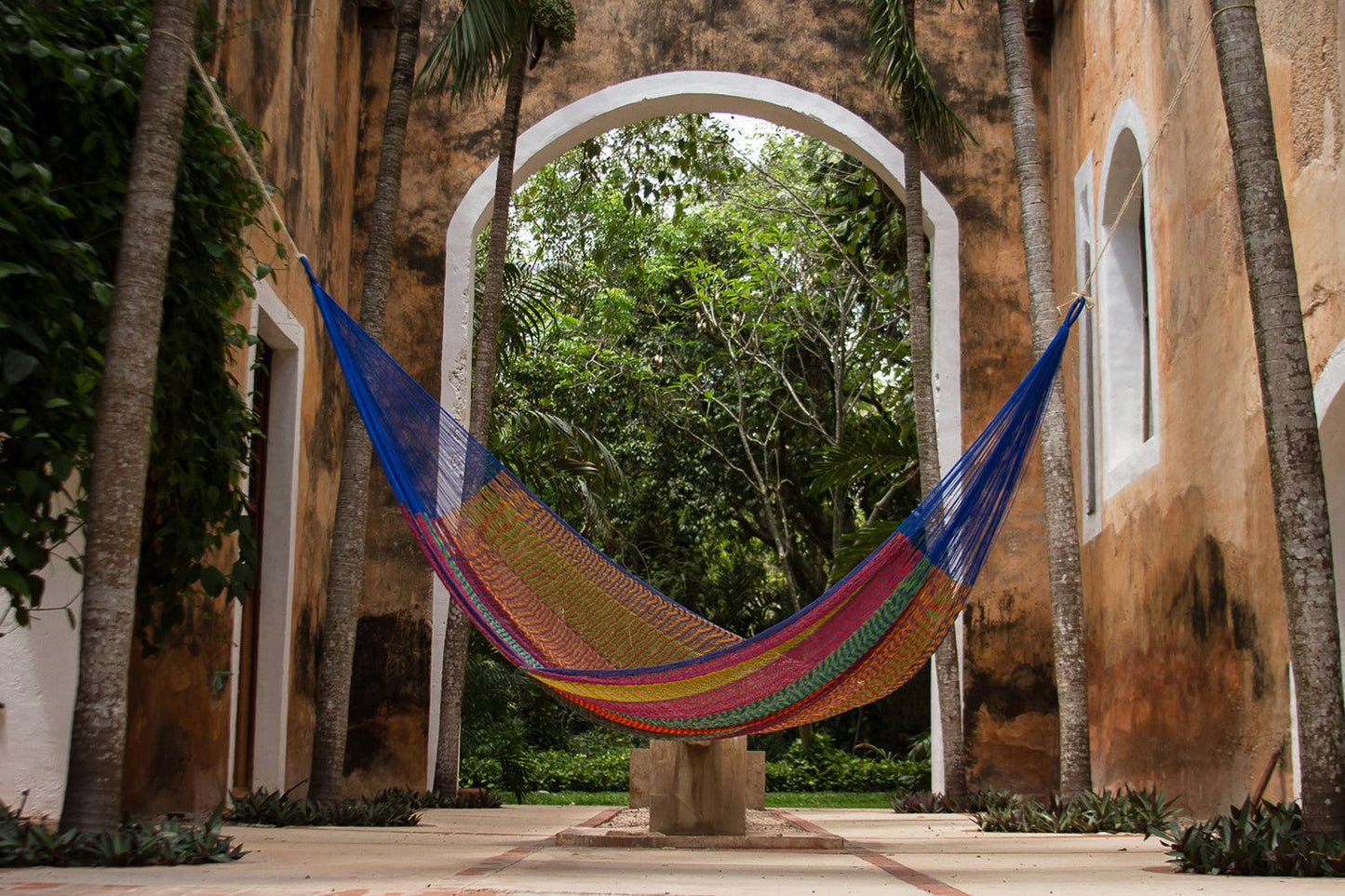 Queen Size Mayan Legacy Cotton Mexican Hammock in Mexicana Colour