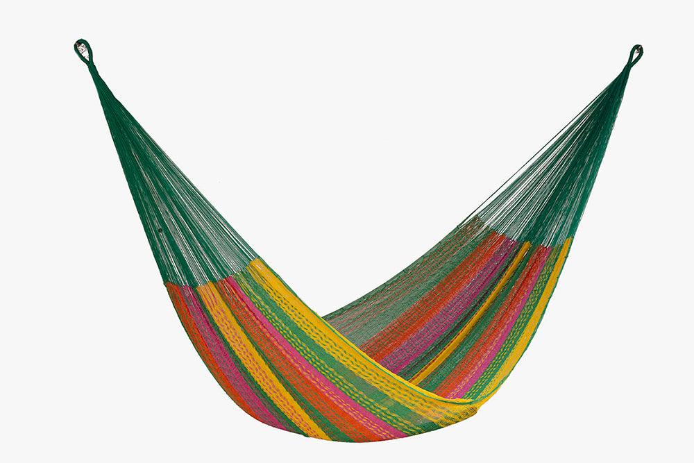 Queen Size Mayan Legacy Cotton Mexican Hammock in Radiante Colour
