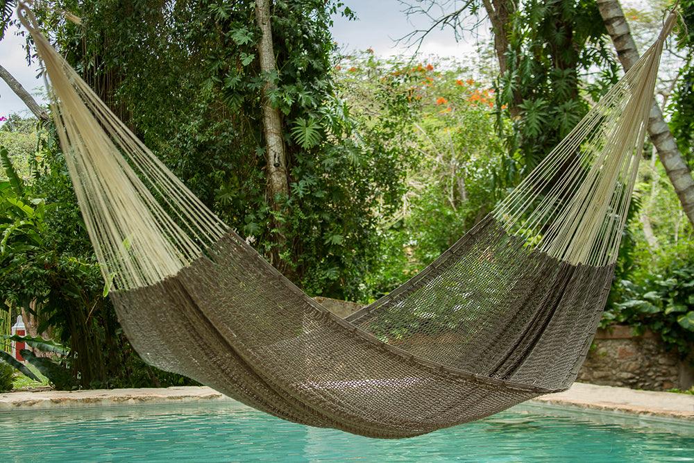 Jumbo Size Outoor Cotton Mayan Legacy Mexican Hammock in Dream Sands