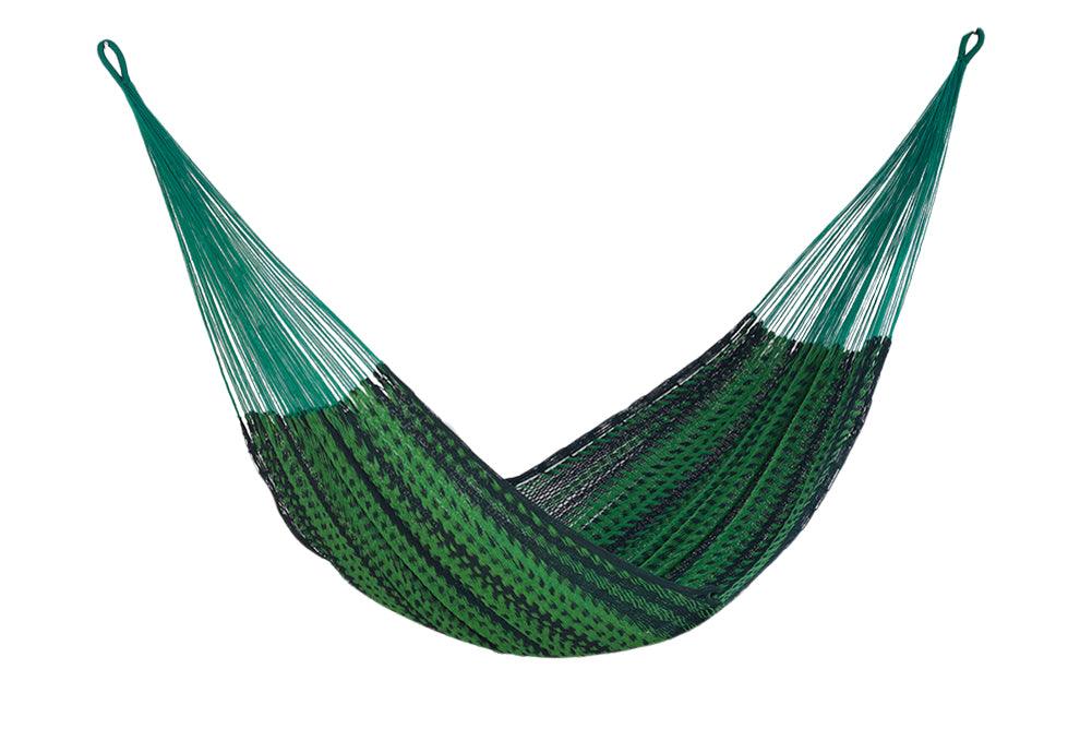 King Size Outoor Cotton Mayan Legacy Mexican Hammock in Jardin