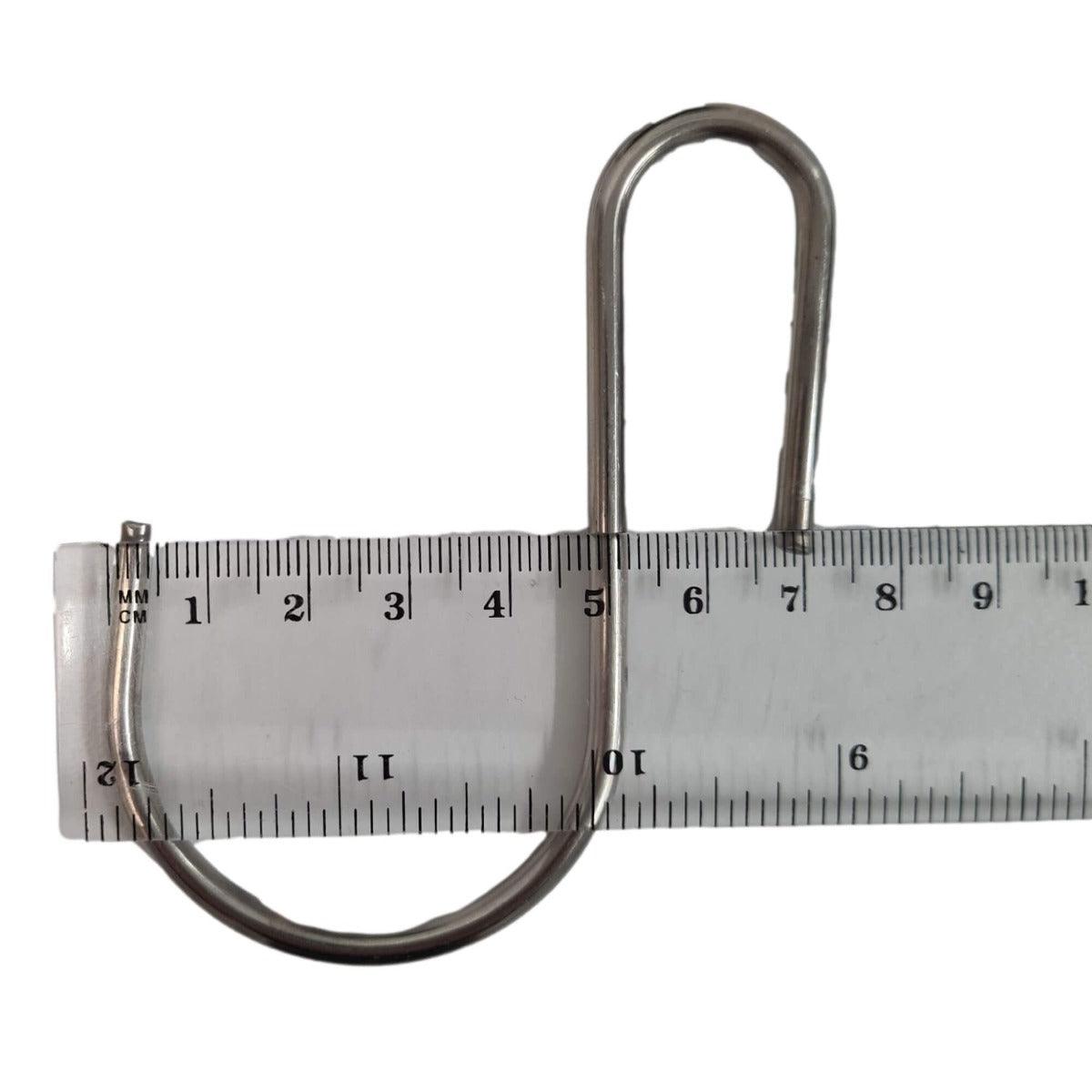 Stainless Steel Hanging Hooks 9cm x 7cm 10 Pieces